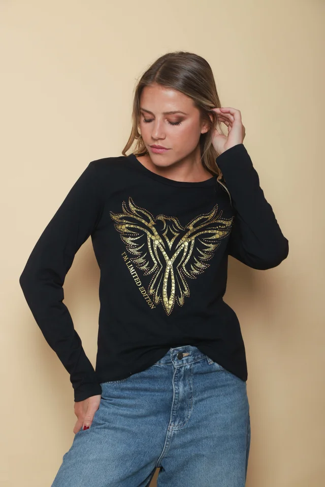 Remera Golden Eagle c/ Strass GUK70057