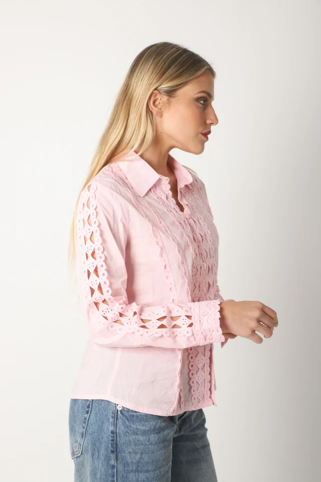 Camisa FRENESI Guardas Guipiur GUK70198 