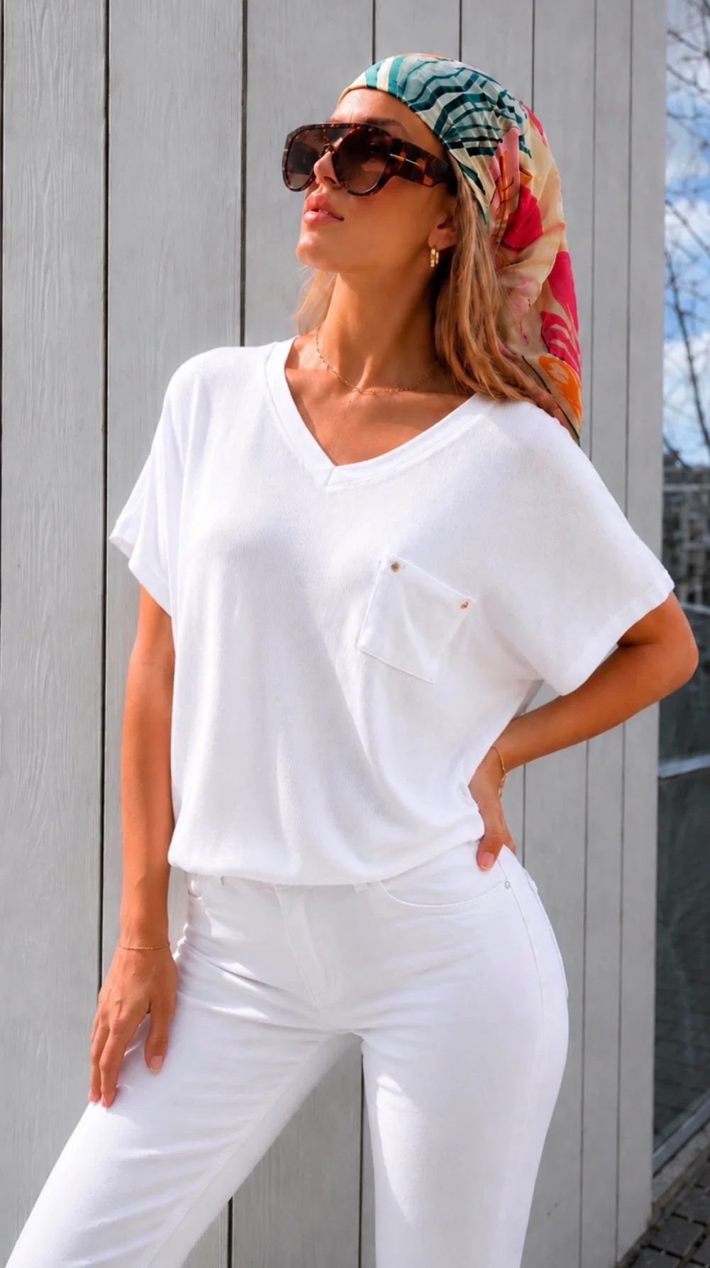Remera Ancha Morley Siney Con Bolsillo