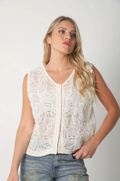 Chaleco VOLTIER Bordado  GUCH3011