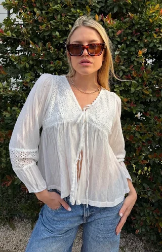 Blusa ROCKET Con Broderie  GU70123 - Vista 5