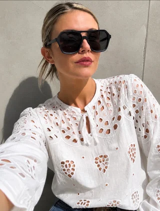 Blusa SINGARA BRODERIE GUK70092 - Vista 5