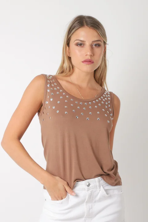 Musculosa Creppe FREURS c/ Tachas