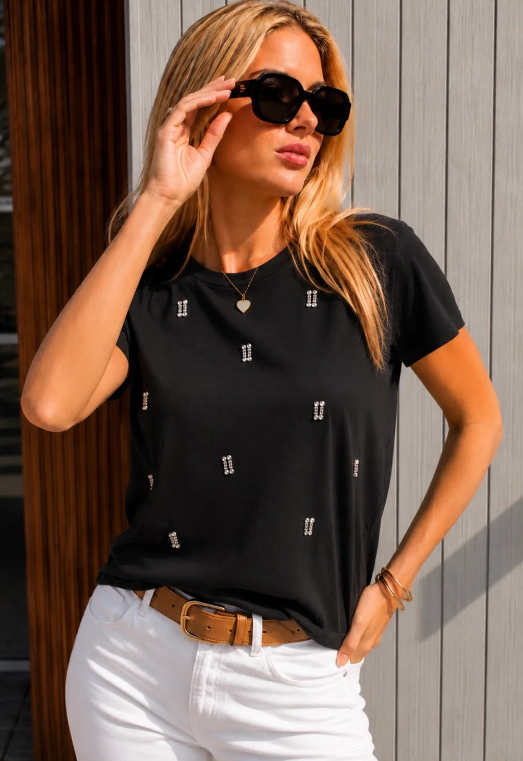 Remera FAIER con Piedras GU70034