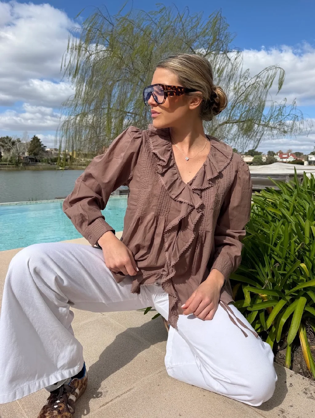Camisa CARLY Con Volado GU70257