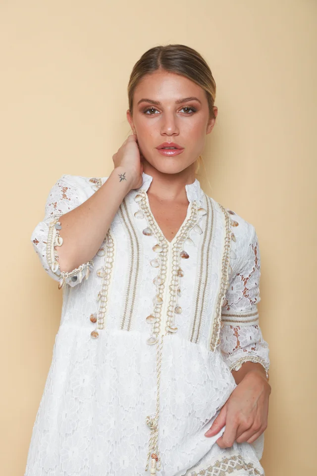 Vestido VELMONT Encaje Forrado GUK70209