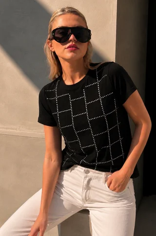 Remera LUNA Strass GU278765 - Vista 2
