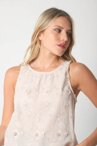 Musculosa KAIA Bordada GU5159 - Vista 6