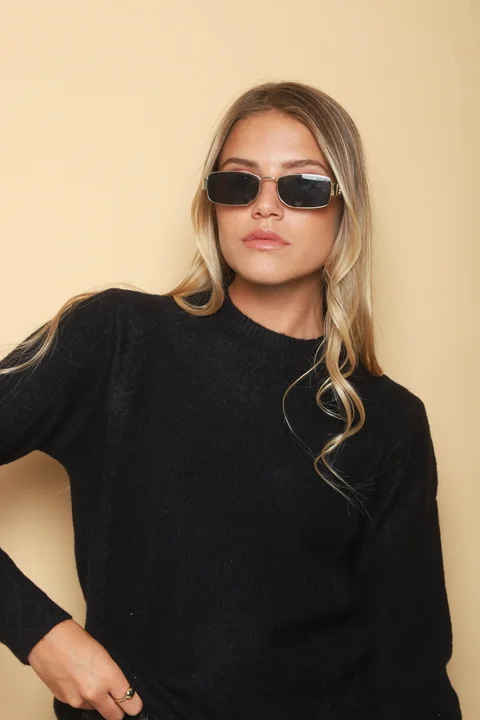 Sweater REINA Panal con Trenzas 0722