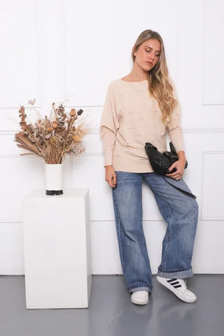 Sweater MICHELLE Bremer con Strass GU845 - Vista 6