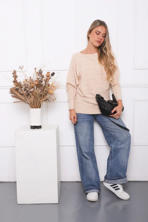 Sweater MICHELLE Bremer con Strass GU845