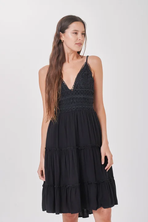 Vestido Jazz Guipiure con Lazo Classic GUK141