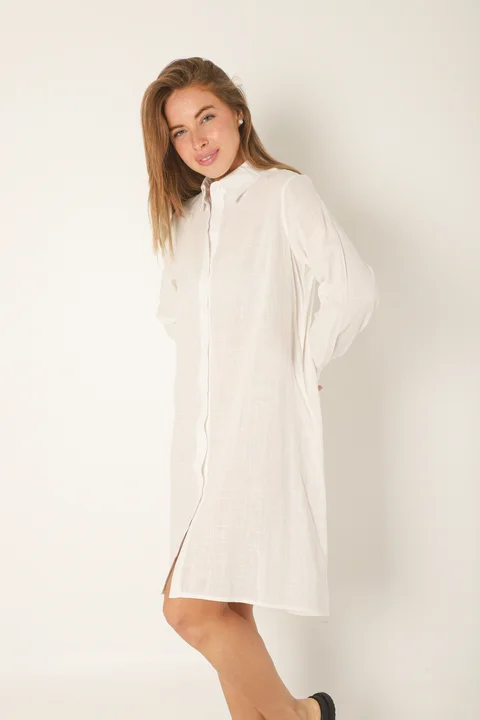 Camisa Larga Blady Lino GUK70094