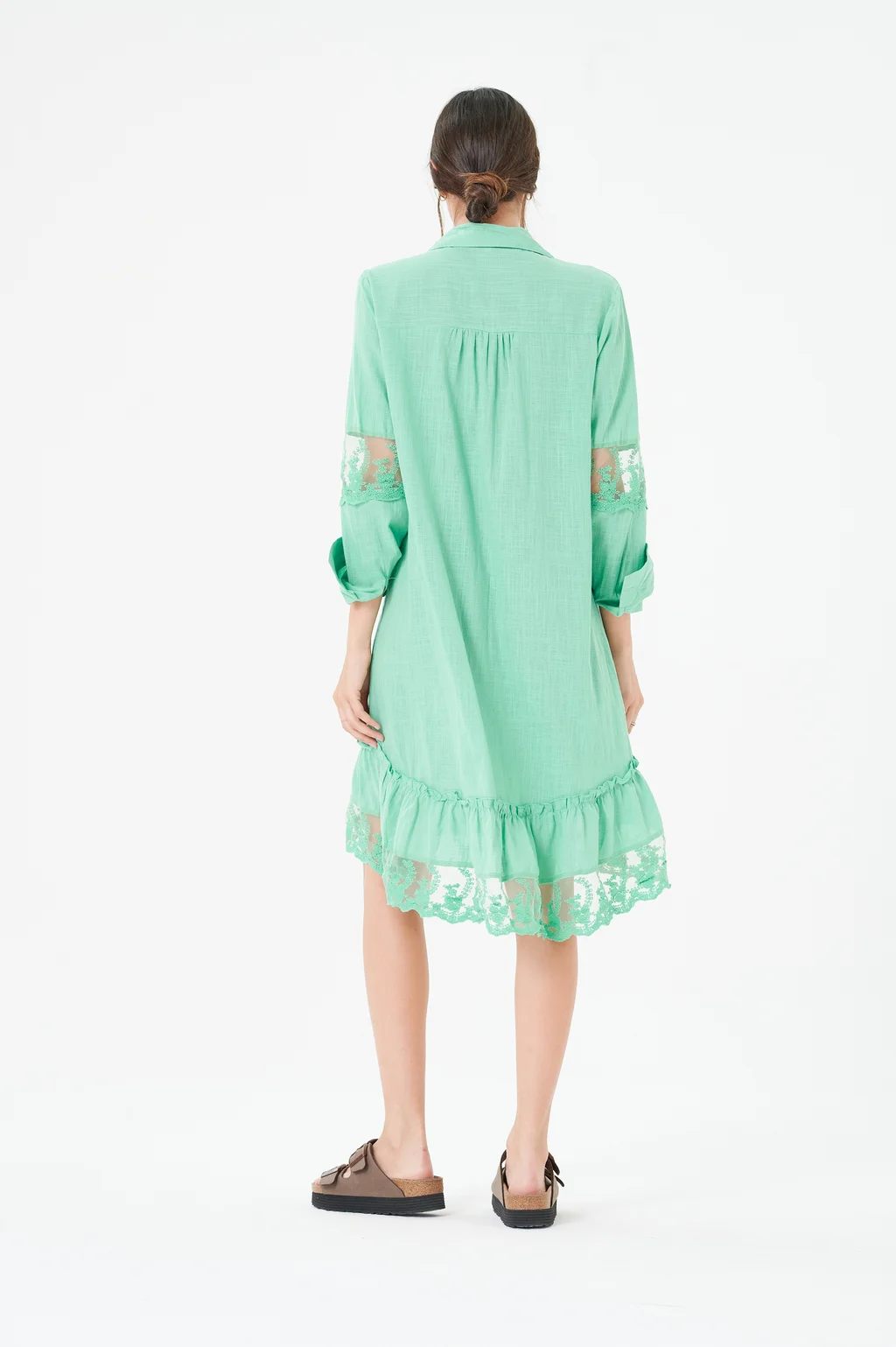 Vestido CANBERRA Lino con Tull Colours GUK4004
