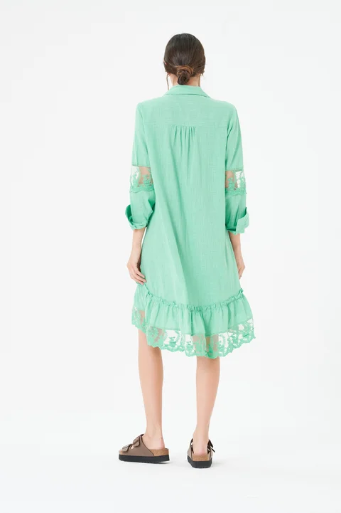 Vestido Lino Canberra con Tull Colours GUK4004