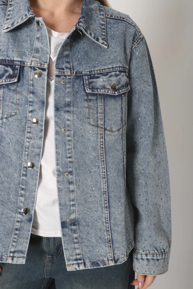 Campera Vasel Jean con Strass GU70021