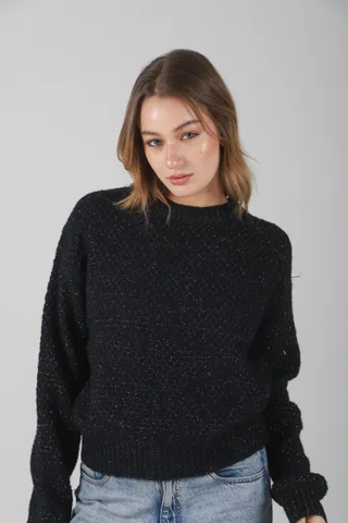 Sweater Guiboa Tejido Grueso Liso GU81333 - Vista 1