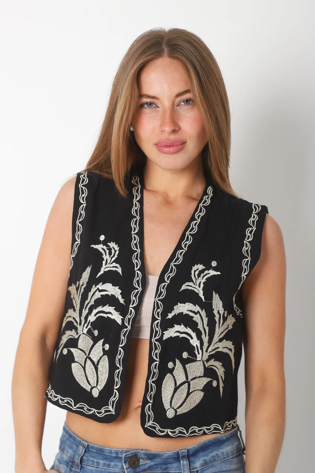 Chaleco Davinci Bordado GUK70010