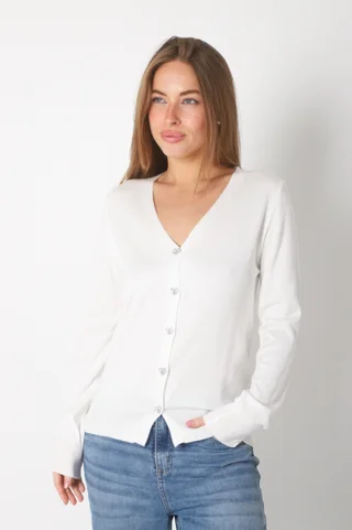 Saquito HILO Media Estacion Boton Corazon c/ Strass GUL683 - Vista 1