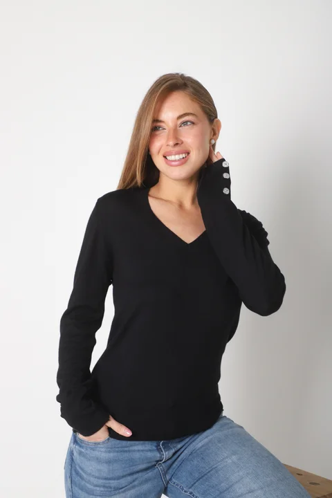 Sweater GUINEA HILO Escote V Media Estacion GUL684