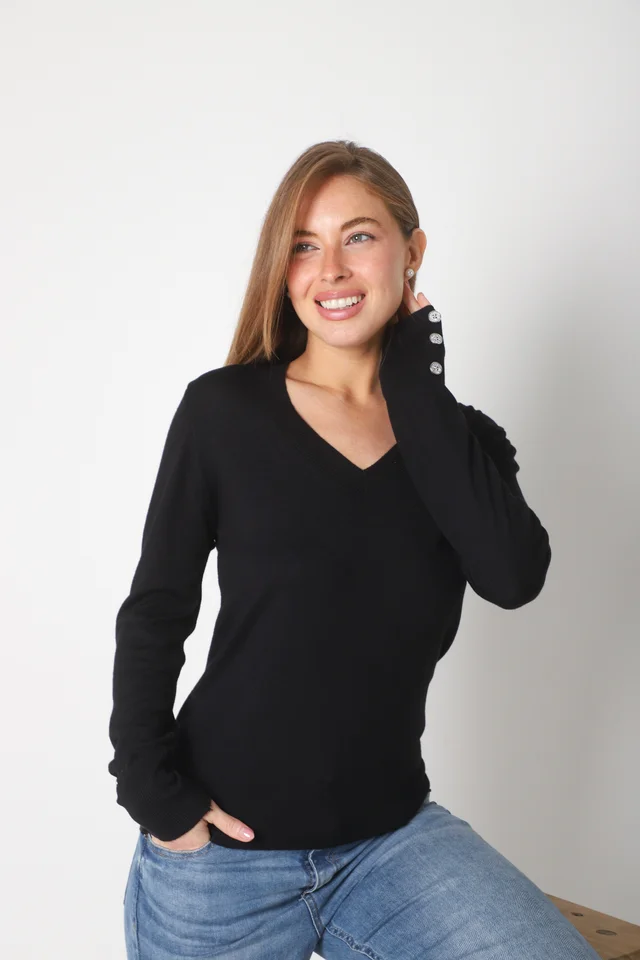 Sweater GUINEA HILO Escote V Media Estacion GUL684