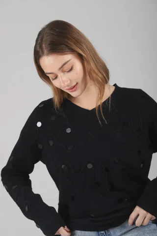 Sweater Pelican Bremer c/ Bordado y Aplique GUL678 - Vista 1