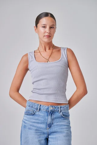 Musculosa Vivi Morley con Lurex - Vista 2