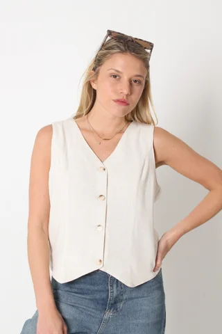 Chaleco SANDERS Lino Sastrero GUC47 - Vista 2