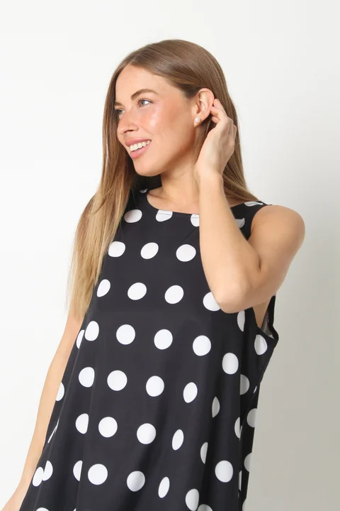 Vestido Menorca Lunares c/ Bolsillos GU251