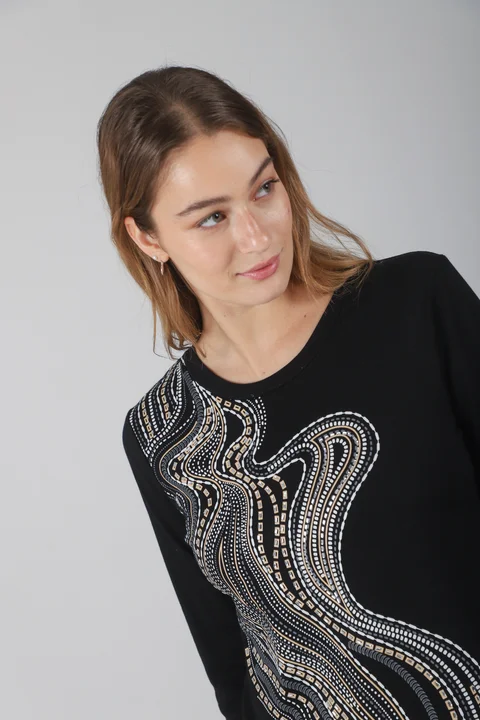 Remera Oasis Manga Larga c/ Piedras GUK70050