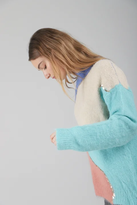 Sweater Avima Piel de Mono c/ Lentejuelas GU53694