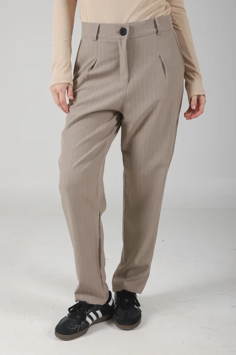 Pantalon Fancy Sastrero Rayado Pinzas