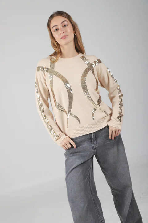 Sweater Brezz Bremer c/ Lentejelas GUL675