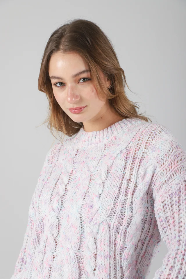 Sweater Beverly Tejido Grueso Trenzado GU17