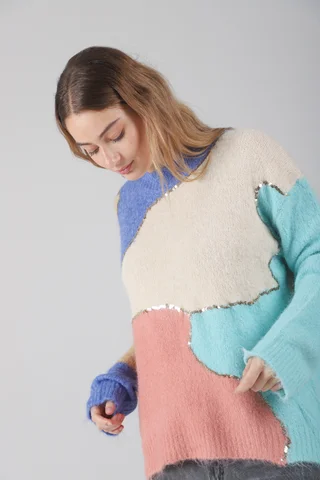 Sweater Avima Piel de Mono c/ Lentejuelas GU53694 - Vista 3