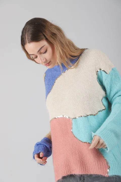 Sweater Avima Piel de Mono c/ Lentejuelas GU53694