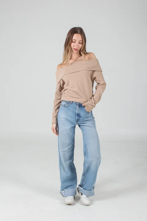 Buzo Lula Lanilla Morley  Hombro Descubierto