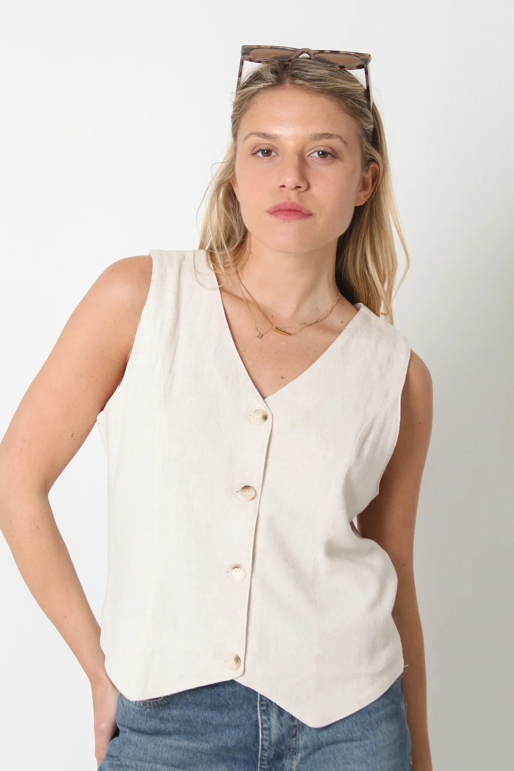 Chaleco SANDERS Lino Sastrero GUC47