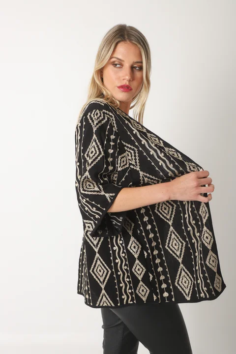 Kimono MUNAY Lino bordado GUK70165