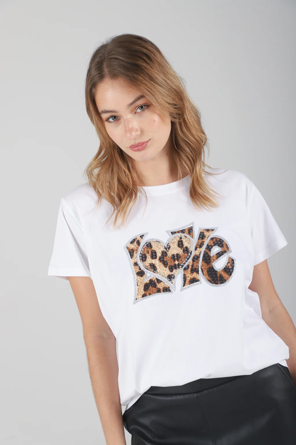 Remera Amplia LOVE PRINT GU87350