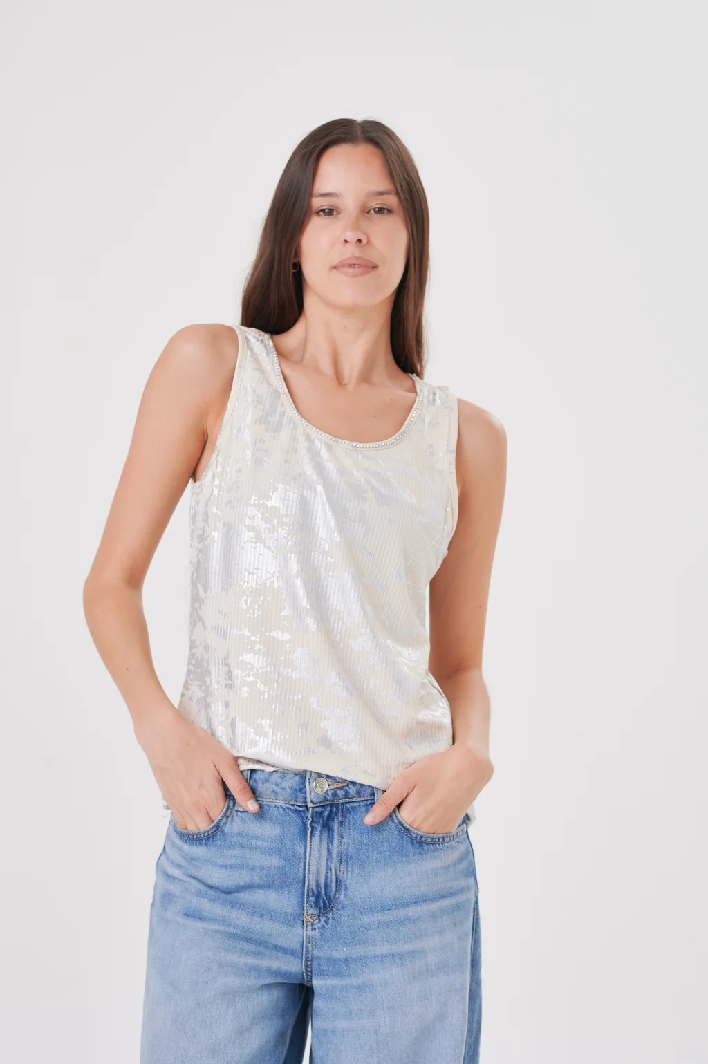 Musculosa Mika Brillos en Bretel GU5018