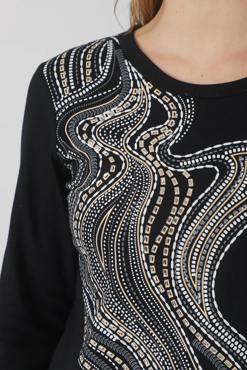 Remera Oasis Manga Larga c/ Piedras GUK70050