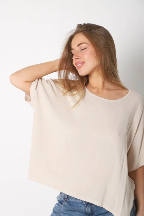 Blusa PEKIN Amplia de  Lino