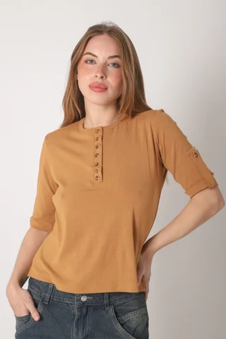 Remera AMANDA Abotonada - Vista 2