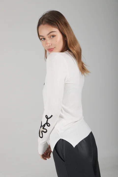 Sweater FENNY Bremer Bordado c/ Lentejuelas GUL682