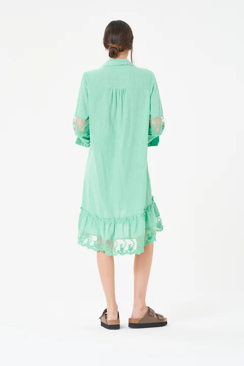 Vestido Lino Canberra con Tull Colours GUK4004