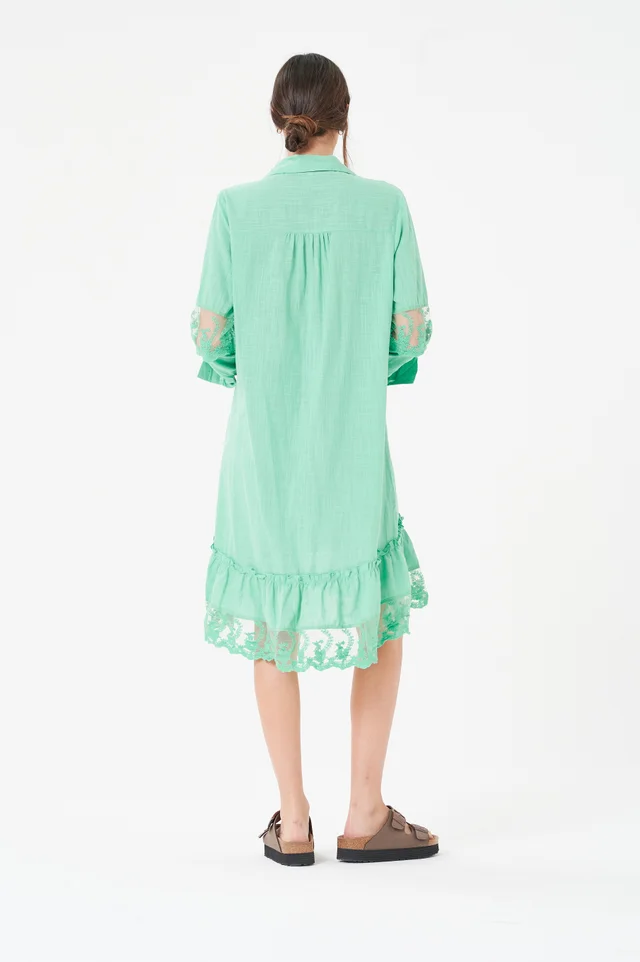 Vestido CANBERRA Lino con Tull Colours GUK4004