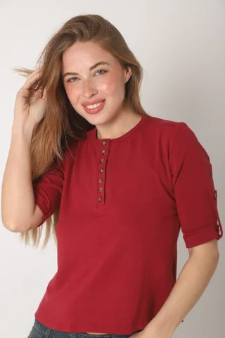 Remera AMANDA Abotonada - Vista 4