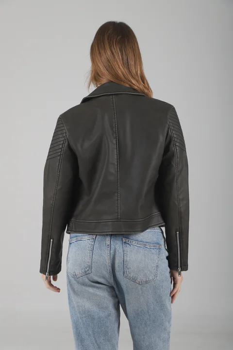 Campera Cartney Cruzada Eco Cuero GU78304