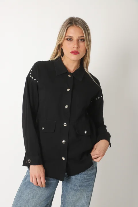 Camisaco RAPSODY gabardina c/tachas GUK70170